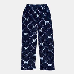 Navy Hello Kitty Pajama Pants Cute Kawaii Sanrio Y2K Women’s Woolen Loung Pants